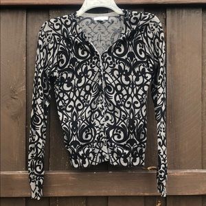 New York & Company black and gray cardigan